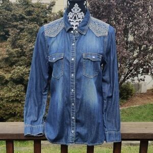 Embroidery Design Jean Shirt